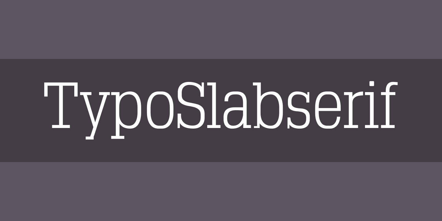 TypoSlabserif